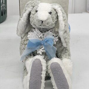 Vintage Hallmark Victorian Memories Rabbit with Bow by‎ Joan Greene 649/9500
